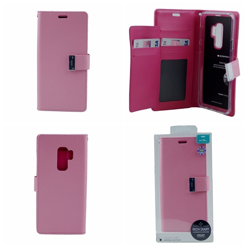 Galaxy S9 Goospery Rich Diary Flip,Baby Pink