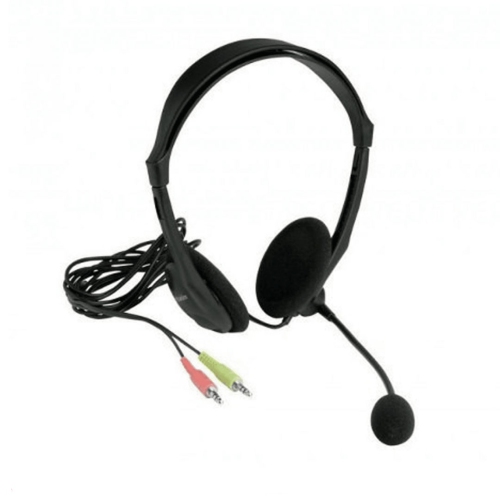 Xtech Americas Wired Headset with Microphone, 3. 5mm Plug, Adjustable Microphone boom, On-Ear design, Lightweight