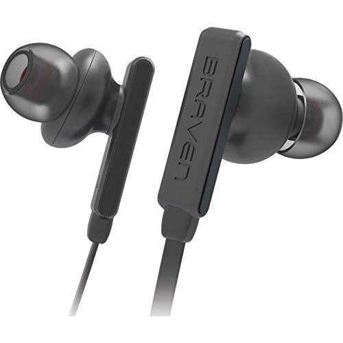 Braven Flye Sport Bluetooth Earbuds Grey Red