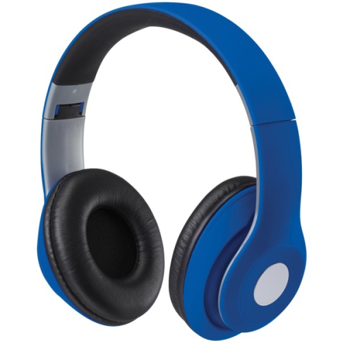iLive Bluetooth On-Ear Headphones, Includes 3.5mm Audio Cable and Micro USB to USB Cable, Matte Blue