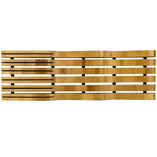Heim concept – Organisateur biologique, porte-couteaux en bois de bambou de première qualité dans les tiroirs, peut contenir jusqu’à 16 couteaux