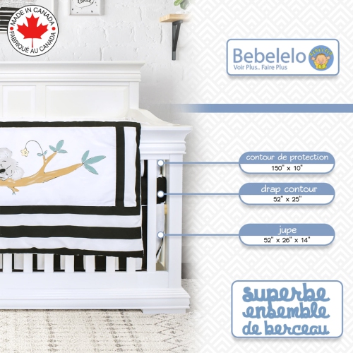 Bebelelo - Ensemble Literie - 5 Morceaux - Koala fait Dodo