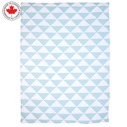 Bebelelo - Ensemble Literie - 5 Morceaux - Triangle bleu et blanc