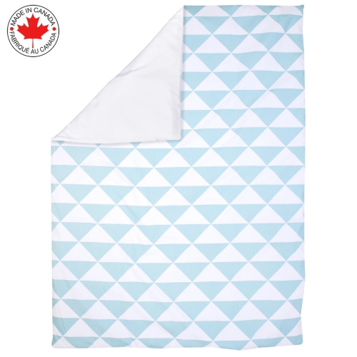 Bebelelo - Ensemble Literie - 5 Morceaux - Triangle bleu et blanc