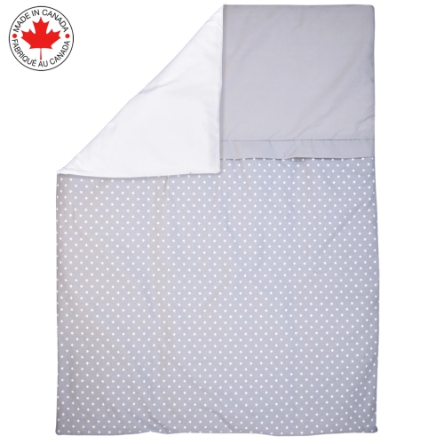 Bebelelo - Ensemble Literie - 5 Morceaux - Étoile sur fond gris