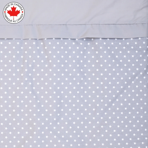 Bebelelo - Ensemble Literie - 5 Morceaux - Étoile sur fond gris