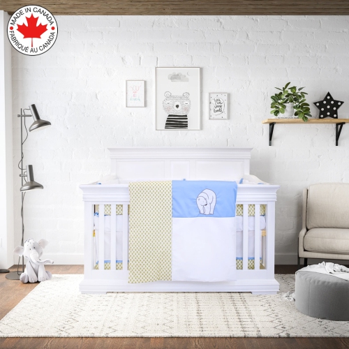 Bebelelo - Ensemble Literie - 5 Morceaux - Ours Polaire en Forêt