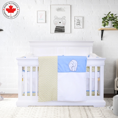 Bebelelo - Ensemble Literie - 5 Morceaux - Ours Polaire en Forêt