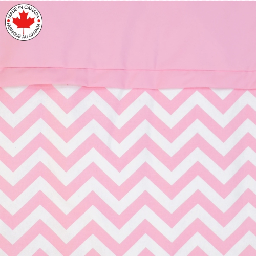 Lit de bébé Belelo - 5 pièces - chevrons roses