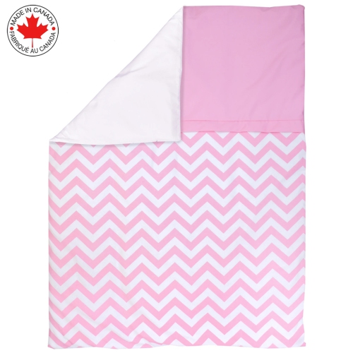 Lit de bébé Belelo - 5 pièces - chevrons roses