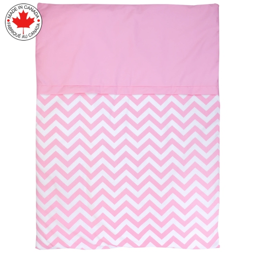 Lit de bébé Belelo - 5 pièces - chevrons roses