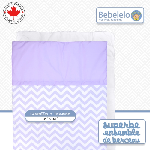 Lit de bébé Belelo - 5 pièces - Lilac Wave