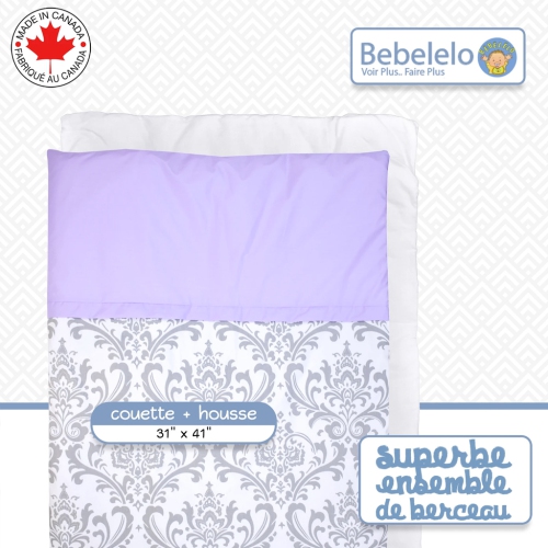 Bebelelo - 5 Pieces Bedding Set - Un mauve princesse