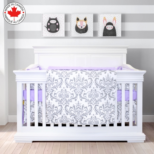 Bebelelo - 5 Pieces Bedding Set - Un mauve princesse