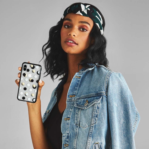 Case-Mate - iPhone XR Case - Wallpapers - iPhone 6.1 - Black Metallic Dot