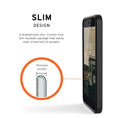 URBAN ARMOR GEAR UAG LG K8S LG K8 LG Tribute Empire Scout Feather-Light Rugged [Black] Military Drop Tested Phone Case