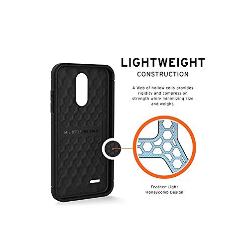 URBAN ARMOR GEAR UAG LG K8S LG K8 LG Tribute Empire Scout Feather-Light Rugged [Black] Military Drop Tested Phone Case
