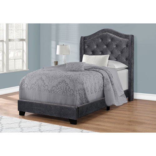 Monarch Classic Upholstered Bed Twin, Twin Upholstered Headboard Canada