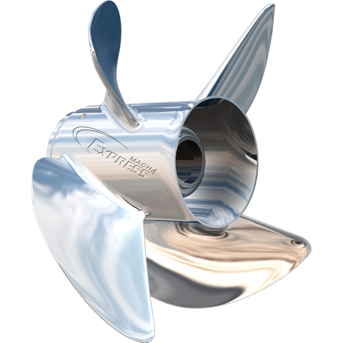 TURNING POINT  Express® Mach4 Right Hand Stainless Steel Propeller - Ex1/ex2-1321-4 - 13" X 21" - 4-Blade