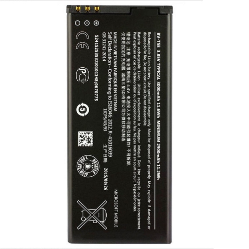 MICROSOFT  Bv-T5E Li-Ion Battery 3.85V Typ 3000Mah / 11.6Wh for Nokia Lumia 950 Cell Phone