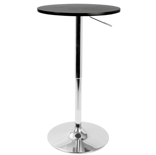 Nicer Furniture® Adjustable Height Pub Table Chrome Base 28" MDF Table Top