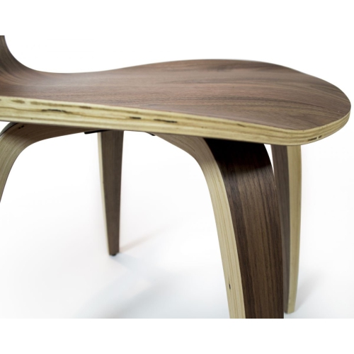 Nicer Furniture ® Cherner Side Chair Walnut Finish Dining Chair Wood Base