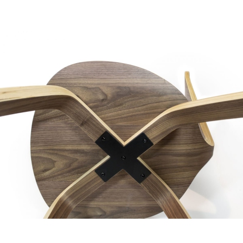 Nicer Furniture ® Cherner Side Chair Walnut Finish Dining Chair Wood Base