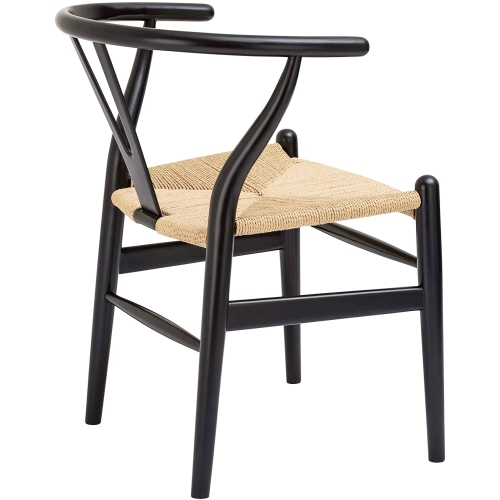 Nicer Furniture® Set of 2 Replica Hans Wegner Wishbone Chair in Black
