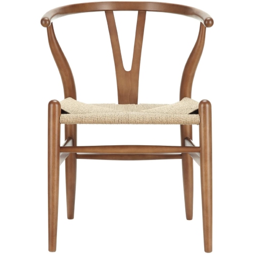 Image 1 of 3.. Nicer Furniture® Set of 1 Replica Hans Wegner Wishbone Chair in Walnut