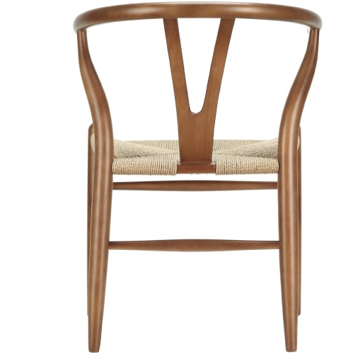 Nicer Furniture® Set of 1 Replica Hans Wegner Wishbone Chair in Walnut