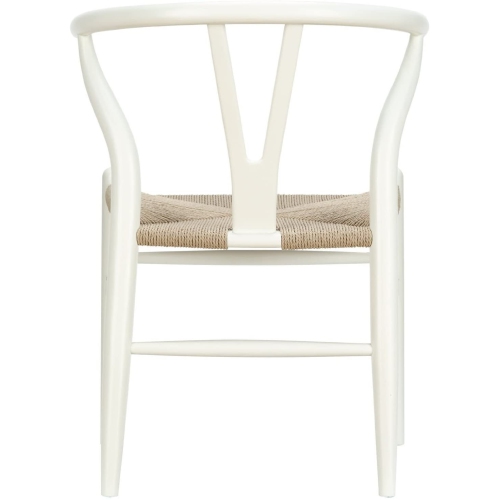 Nicer Furniture® Set of 1 Replica Hans Wegner Wishbone Chair in White