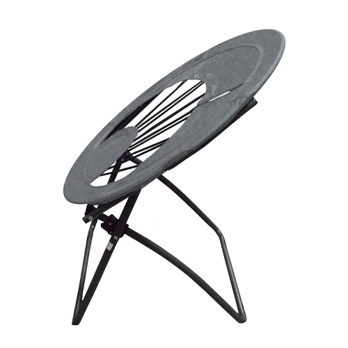 Nicer Furniture ® Bungee Web Chair, Lightweight Portable Folding Chair-Grey