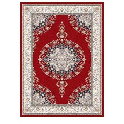 LA DOLE RUGS  Elson Flatweave Area Rug 6'6" X 9'6" In Red
