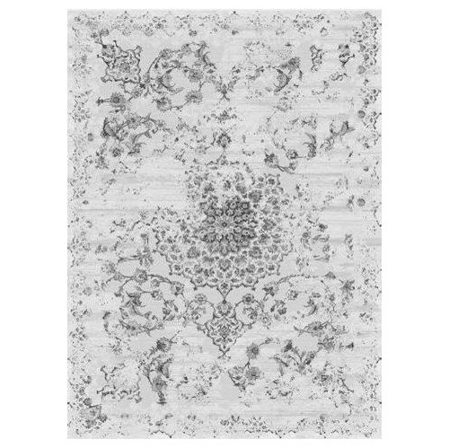 LA DOLE RUGS  Esme Flatweave Distressed Pattern Area Rug 5'2" X 7'5" In Grey