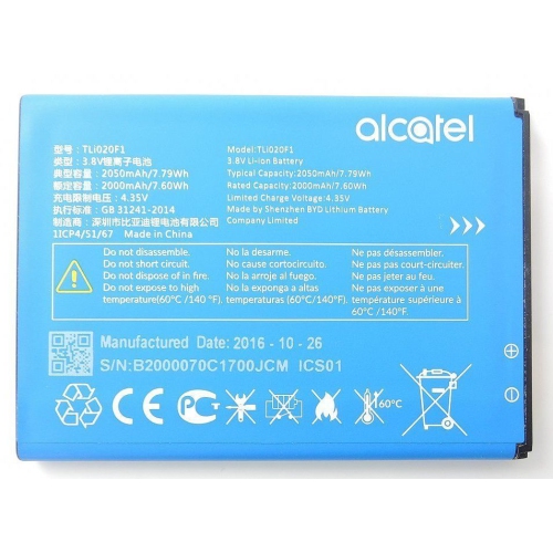 Alcatel OEM 4.35V Li-ion Cell Phone Battery Ideal Xcite CAMEOX 5044R AT&T TLi020F1 New