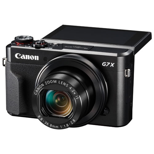 Refurbished - PowerShot G7 X Mark II Wi-Fi 20.1MP 4.2x Optical Zoom Digital Camera - Black