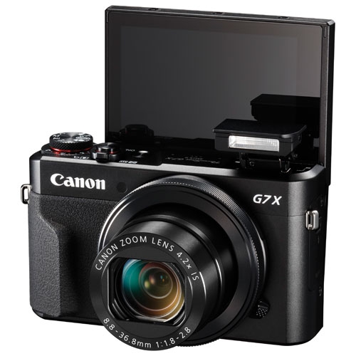 Refurbished - PowerShot G7 X Mark II Wi-Fi 20.1MP 4.2x Optical Zoom Digital Camera - Black