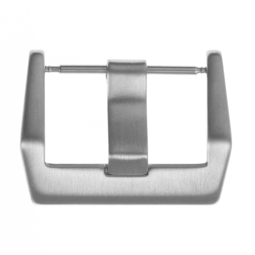 StrapsCo Stainless Steel Tang Watch Band Strap Buckle for Bell & Ross - 24mm - Brushed Silver