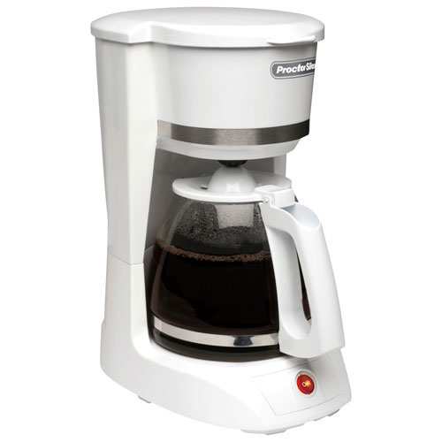 Proctor Silex Drip Coffee Maker - 12-Cup - White