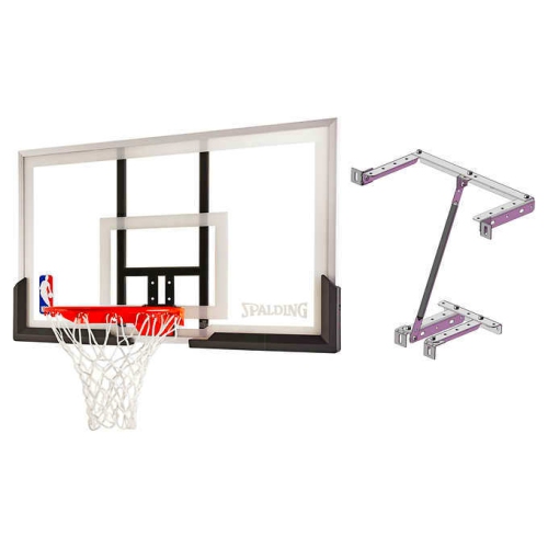 Spalding 137 cm Acrylic Basketball Hoop Combo with Bracket