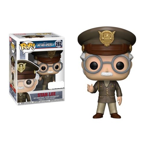 Pop Marvel 3.75 Inch Action Figure Captain America - General Stan Lee #282 Exclusive