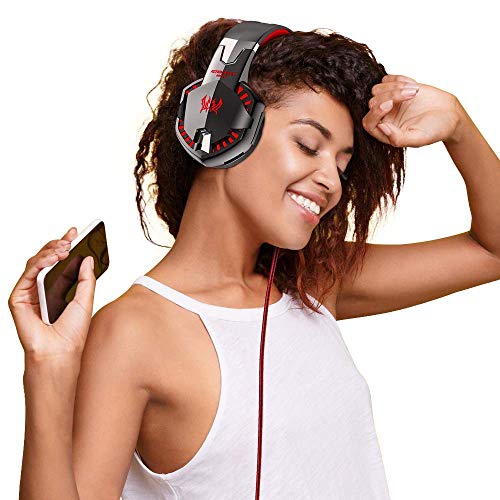 VersionTECH G2000 Gaming Headset - Black/Red