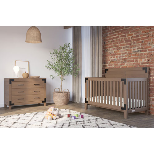Child Craft Lucas 4-in-1 Convertible Crib - Dusty Heather