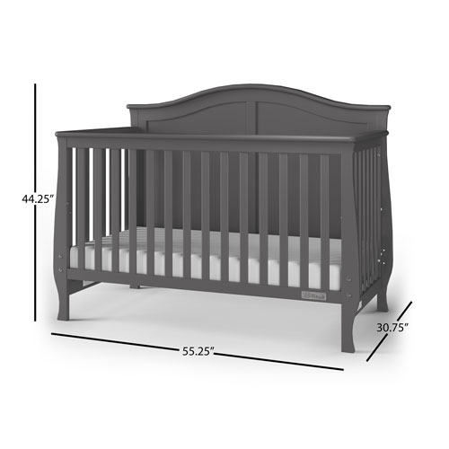 Child Craft Camden 4-in-1 Convertible Crib - Grey