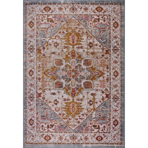 Ladole Rugs Gracie Traditional Design Area Rug in Beige Teal, 8x11