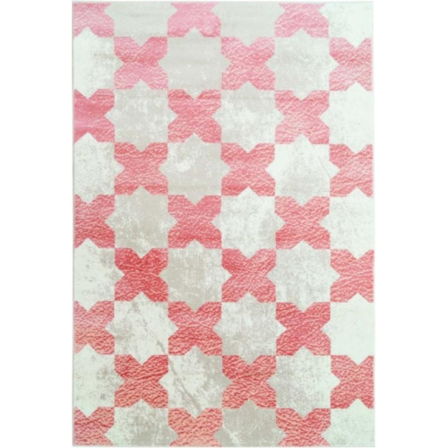 Ladole Rugs Clover Fl Contemporary, Best Pink Rugs