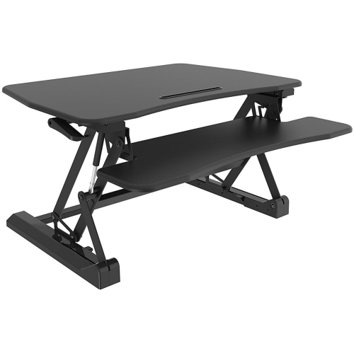 AMER NETWORKS  Stand Desk With Keyboard/mouse Desk - - (Ezriserpro) In Black