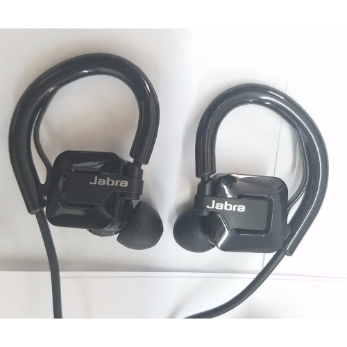 Refurbished Jabra STEP Black Ear-Hook Headset Wireless Bluetooth Stereo Music Sport Earbuds