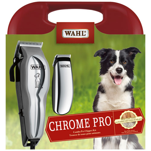 wahl chrome pro pet clipper kit