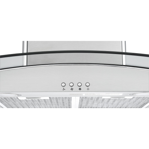 Ancona 36" Island Glass Range Hood in Stainless Steel